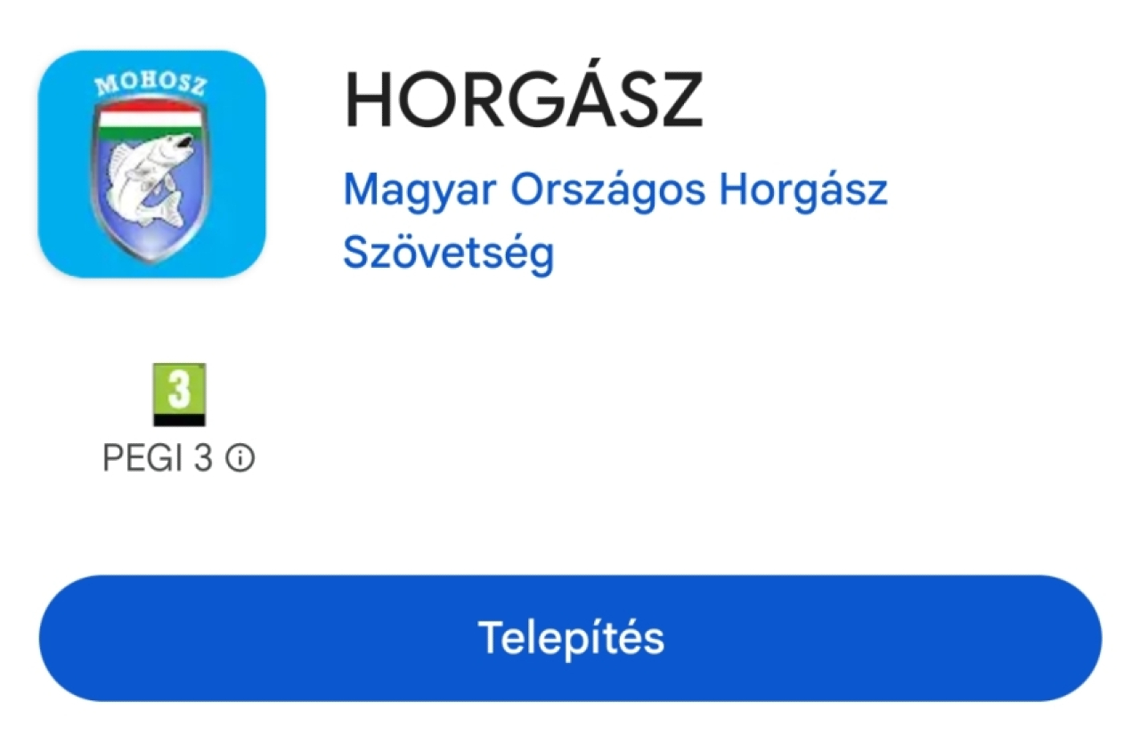 A HORGÁSZ applikáció